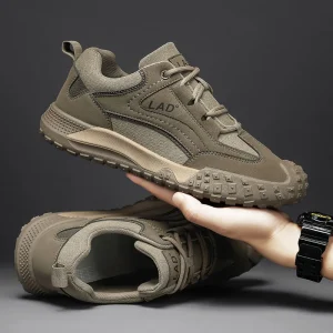 Men’s Labor Protection Shoes Breathable Cloth Non-Slip Wear-Resistant Work Shoes Autumn Casual Walking Shoes