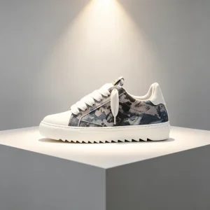 Men’s Lace Up Shoes Canvas Thick Breathable Lightweight Durable Comfortable Height Increasing Unisex Rubber Outsole All Seasons