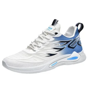 Men’s Lace up Casual Shoes Men’s Low cut Comfortable and Breathable Sports Shoes Thick and Trendy