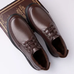 Men’s Lace up Solid Breathable Autumn Wedding Shoes Business Formal Casual British Korean Style Toe Groom Rubber Outsole