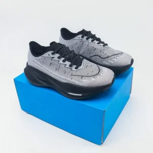 Men’s Lace-up Thick-soled Marathon Running Shoes Autumn New Lightweight Breathable Mesh Comfortable Sports Trendy Running Shoes