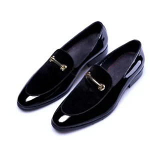 Men’s Leather Business Dress Shoes Light Weight Slip-On Workplace Footwear