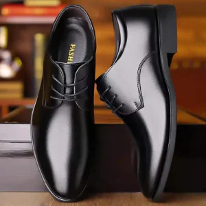 Men’s Leather Shoes Business Casual Men’s English Style Formal Shoes 866