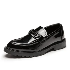 Men’s Leather Shoes Casual Slip-On Shoes High Quality Men Loafer Leather Dress Shoes