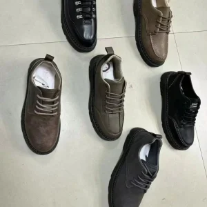 Men’s Leather Shoes Fashion Lace up Men’s Business Leather Shoes Work Shoes