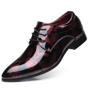 Men’s Leather Shoes Man Top Level Elegant Business Dress Shoes Male Fashion All-Match Casual Shoes Light Weight Party Footwears