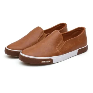 Men’s Leisure Breathable Driving Shoes PU Casual Winter Shoes Mesh Slip-Ons Loafers