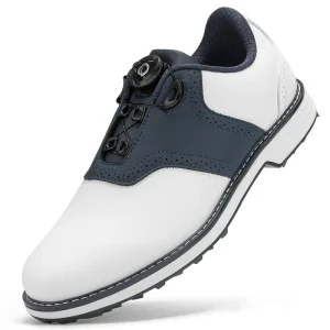 Men’s Leisure Golf Shoes Rotating Buckle Synthetic Upper Cotton Lining Breathable Fashionable Versatile