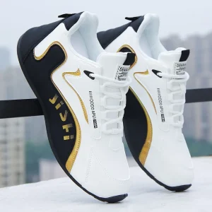 Men’s Leisure Sports Shoes Versatile Elevated Board Shoes Mesh Breathable Running Shoes