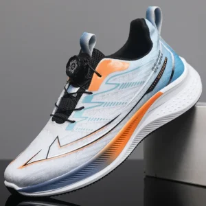 Men’s Lightweight Anti Slip Fashion Sneakers with Mesh Upper PVC Outsole Comfortable Chunky Walking Design All Seasons