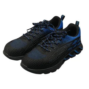 Men’s Lightweight Anti-Slip Flying Knitting Safety Shoes Wear-Resistant Labor Protection Anti-Smash Anti-Puncture Steel