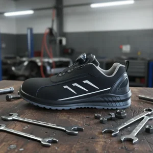 Men’s Lightweight Breathable Casual Sports Safety Shoes Rubber Bottom Work Shoes Steel Toe Labor Insurance for Factory