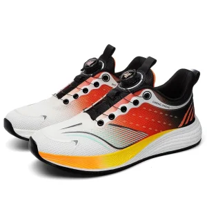 Men’s Lightweight Comfortable Multi-Functional Running Shoes Breathable Mesh Design for Walking Slip-On Solid Fashionable