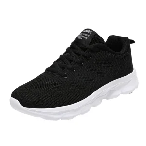 Men’s Lightweight Road Running Sneakers Minimalist Low Top Lace Sport Shoes Breathable Air Mesh Athletic Summer Spring Autumn