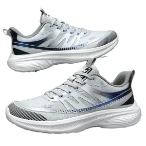 Men’s Lightweight Running Shoes Breathable Mesh Solid Color Non Stinky Feet Casual Sports & Jogging
