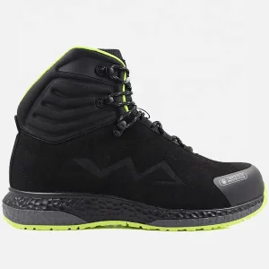 Men’s Lightweight Safety Shoes Steel Toe Breathable Mesh Upper Anti Slip Oil Resistant Waterproof Work Shoes for Long Hours