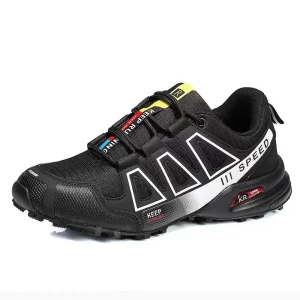 Men’s Lightweight Shock Absorbing Walking Shoes for Outdoor Cross Country Hiking Large Size