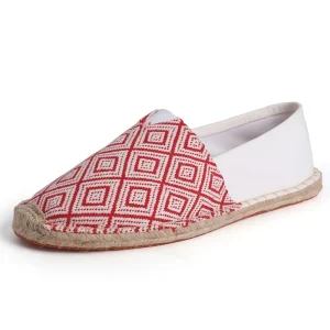 Men’s Lightweight Slip-On Loafers Canvas Espadrilles Trendy Walking Shoes Rubber Outsole