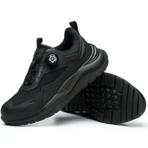 Men’s Lightweight Summer Safety Shoes Anti-Impact Puncture-Resistant Breathable Woven Fabric Anti-Slip Odor-Free Work Shoes