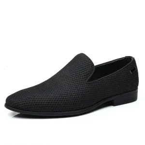 Men’s Loafer Shoes Breathable Fly Knit Casual Durable Outsole Slip On Comfort Spring Summer Autumn Walking Shoes