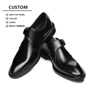 Men’s Loafer Shoes Genuine Leather Dress Formal Pointed Toe Shoes