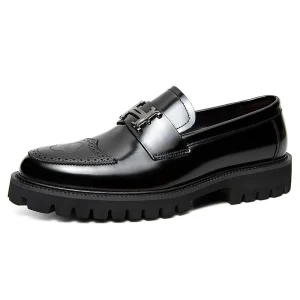 Mens Loafers Casual PU Leather Walking Style Shoes Men Wedding Party Dress Business Office Shoe