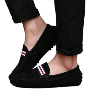 Men’s Loafers Comfortable Suede Leather Moccasins Casual Driving Shoes