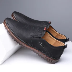 Men’s Loafers Driving Shoes Loafer Flats Leather Low-top Slip on Casual Leisure Light Weight Formal Leather Men’s Shoes