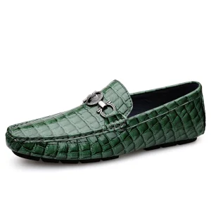 Men’s Loafers Driving Shoes Moccasin Gommino Penny Loafer Flats Cow Genuine Leather Low-top Slip on Handmade Casual Leisure