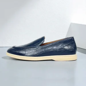 Men’s Loafers Handmade Genuine Sheep Leather Shoes Luxury Casual Shoes Flats Driving Walking