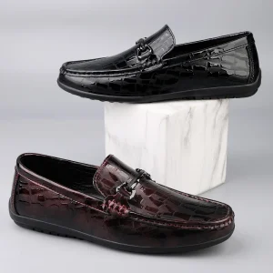 Men’s Loafers Moccasin Driving Shoes Gommino Penny Flats Low top Slip Metal Buckle Genuine Leather Breathable Anti Slip