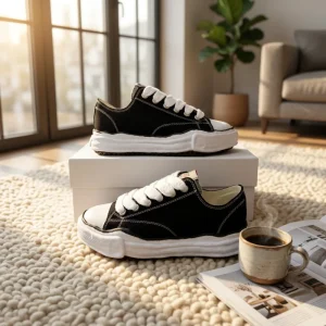 Men’s Low Canvas Black Casual Shoes