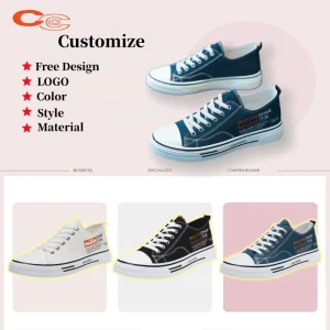 Men’s Low Cut Lace Up Canvas Running & Walking Shoes Lightweight Breathable Anti Slip EVA Midsole Sporty Summer