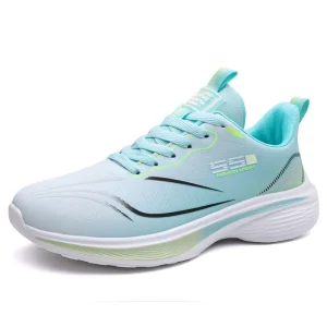 Men’s Low Top Running Shoes Spring Synthetic Leather Upper Composite Outsole Wear-Resistant Non-Slip Laced-Up for Teenagers