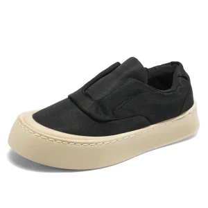 Men’s Low Top Walking Sneakers Breathable Casual Slip On Chunky Shoes Big Size Closed Toe Loafers Style