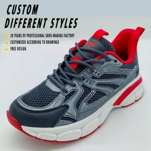 Men’s Mesh Upper Sneakers Non-Slip Casual Sports Running Shoes for Men Daily & Outdoor Use