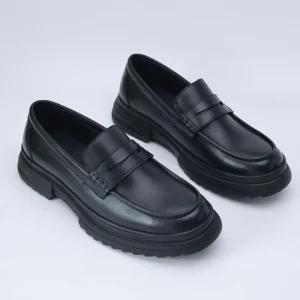 Men’s Microfiber Loafers with Rubber Sole Business Casual Slip-On Dress Shoes