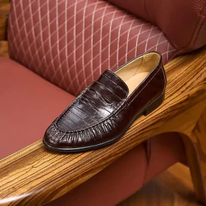 Men’s New Arrival Genuine Leather Anti Slip Mocassins Hommes Ample Comfort for Office Career Autumn Wedding Loafer Shoes