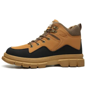 Men’s New Breathable Casual Walking Shoes Anti-Slip Wear-Resistant Safety Shoes