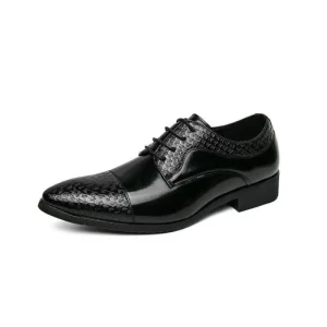 Men’s New British Oxfords Slip On Pointed Breathable Flat Design Genuine Leather Dress Shoes for Autumn Formal Casual Shoes