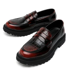 Men’s New Design Dress Shoes Oxfords Microfiber Leather Casual Loafers Easy Wear Large Sizes Round Toe