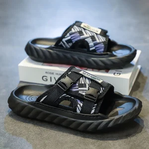 Men’s New EVA Platform Sandals Outdoor Sports and Beach Shoes with Mesh Lining for Summer and Winter