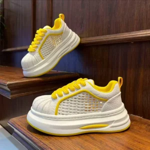 Men’s New Heightened Thick-Soled Walking Shoes Summer Breathable Fashion Casual