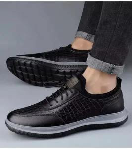 Men’s Non-Slip Durable Walking Shoes Waterproof for Autumn
