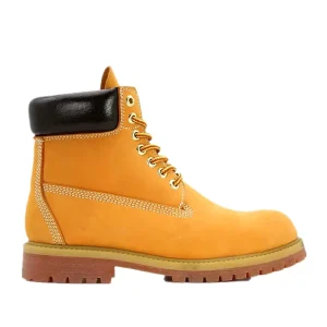 Men’s Nubuck Leather Rubber Outsole Work Boots Goodyear Security Steel Toe Industrial Construction Safety Boots