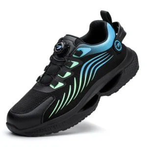 Men’s Outdoor Work Casual Shoes Breathable Puncture Resistant Sole and Waterproof Steel Toe Safety Shoes