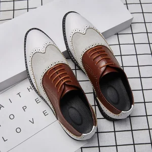 Men’s Oxford Dress Shoes British Design Formal Carved Business Office Leather Men Shoes
