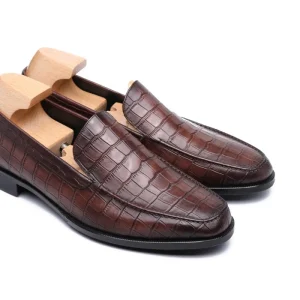 Men’s Plaid Pattern Bespoke Flat Wedding Shoes Square/Round Toe Loafer Oxfords for Spring Summer Autumn