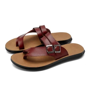 Men’s Plus Size Flip Flops Slippers Soft soled Clip on Beach Shoes Summer Comfort Lightweight Anti Slip Casual