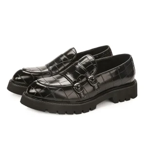 Men’s Premium Handmade Leather Loafers Comfortable Closed Flat Design Durable Rubber Sole Soft Cowhide Upper Lace Up Breathable